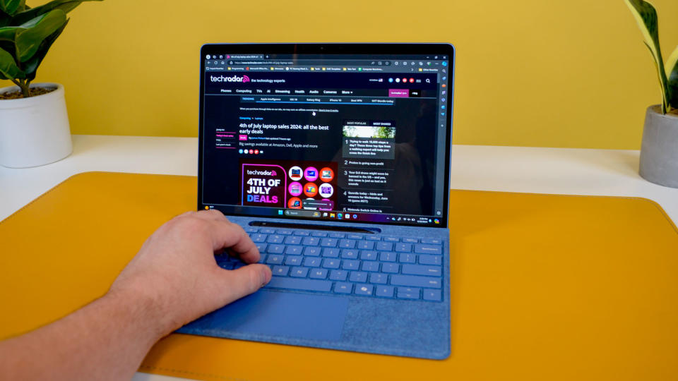 A Microsoft Surface Pro 11 on a desk