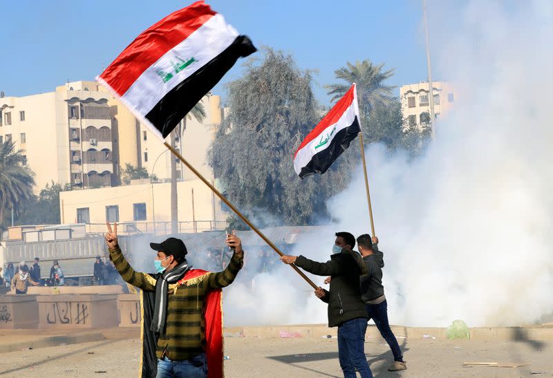 Protests at the U.S. Embassy in Baghdad