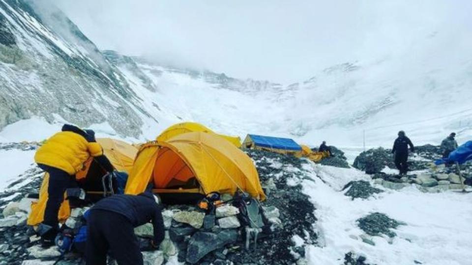 Jason Kennison’s last Instagram post from Camp 2 view on Mount Everest. Picture: Instagram