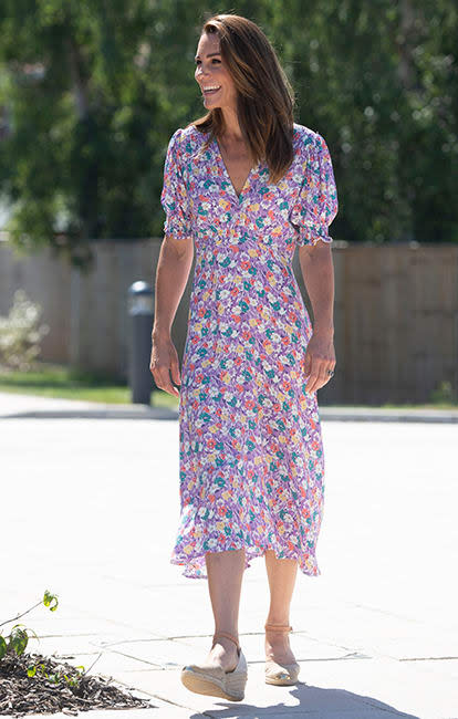 Kate Middleton floral midi dress faithfull