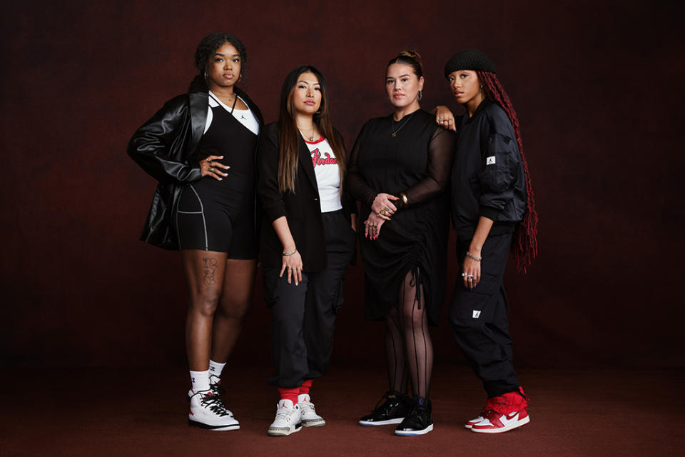 The Chicago women from the North America Jordan Women’s Collective class of 2023. - Credit: Courtesy of Jordan Brand