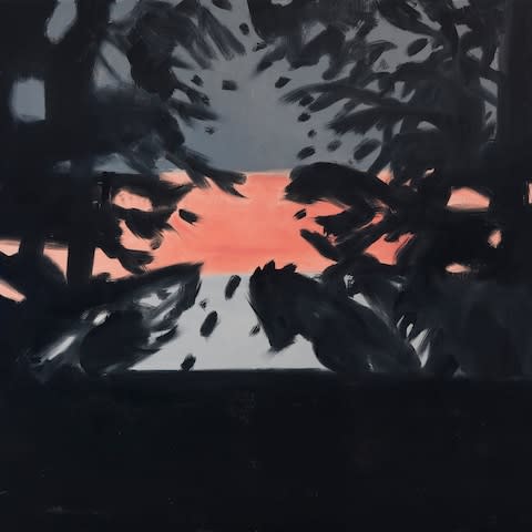 Alex Katz Sunset 2 2019 Oil on linen 120 x 132 inches - Credit: Alex Katz