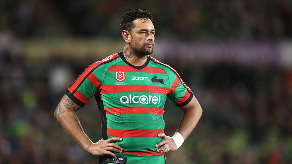 Rabbitohs veteran John Sutton's final NRL match ended in defeat.