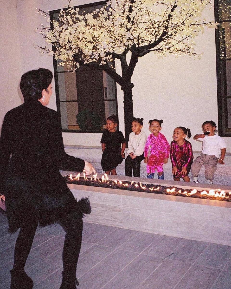 Kris Jenner and her grandbabies. https://www.instagram.com/p/Cc8k-nnvzmW/