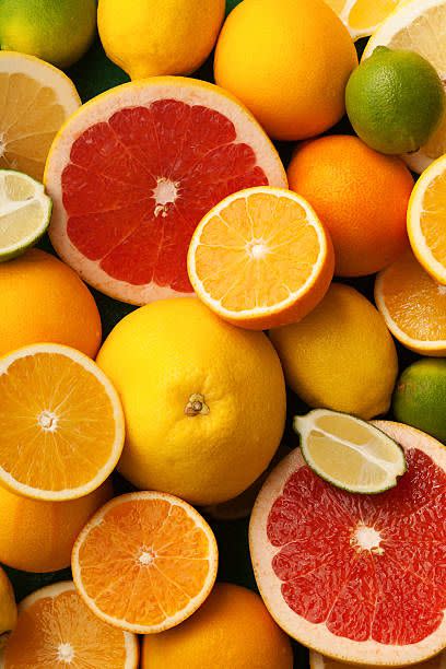various types of citrus fruits russia, amur, blagoveshchensk, 2015