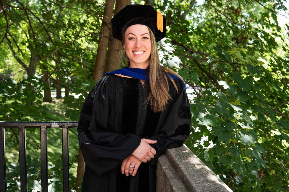 Brittany Heintz Walters graduated from the University of Wisconsin-Milwaukee with a Ph.D. in kinesiology in 2020. She is now an assistant professor at Seattle University.