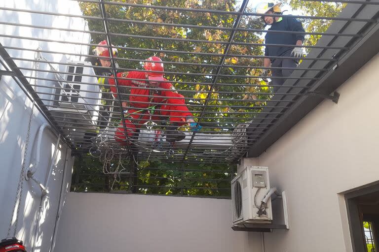 Una jubilada cayó en un pozo ciego