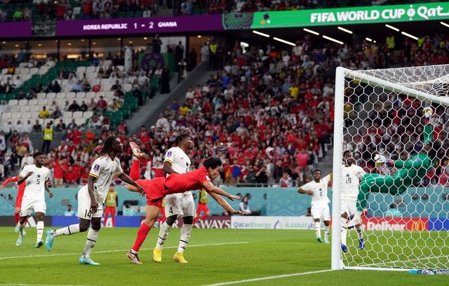 Cho Gue-sung scores South Korea’s second goal against Ghana