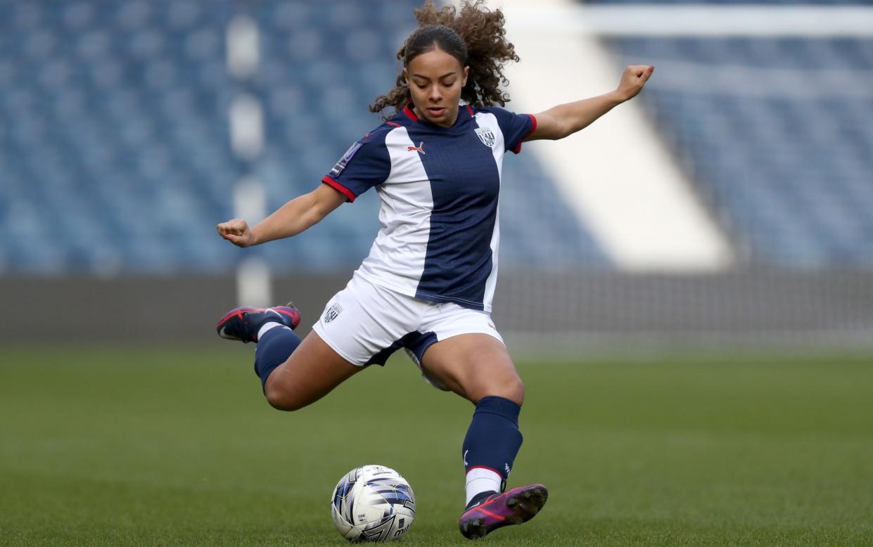 Ash Brown of West Bromwich Albion during the FA Women's National League North match between West Bromwich Albion and Derby County - Adam Fradgley/West Bromwich Albion FC via Getty Images