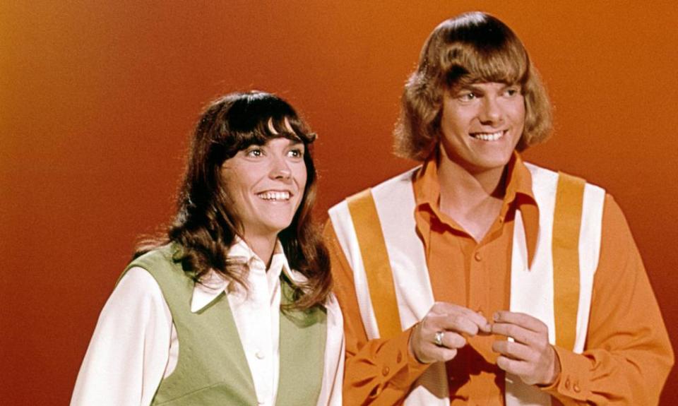 Karen and Richard Carpenter in the TV series Make Your Own Kind of Music, 1971.