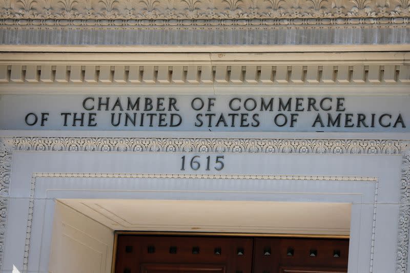 The United States Chamber of Commerce building is seen in Washington, D.C., U.S.