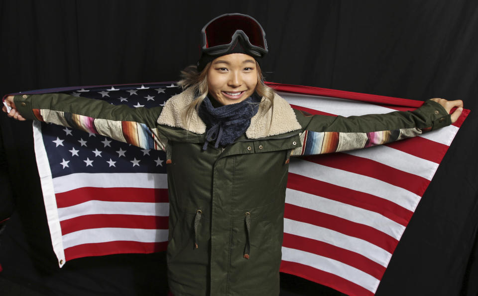 Chloe Kim, like every U.S. snowboarder, has a pseudo-helpful secret inside her jacket.