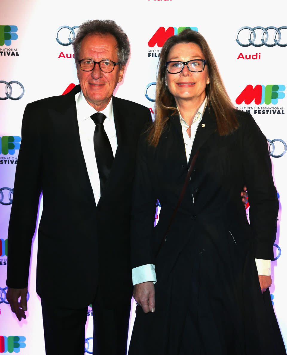 The actor is seen here with his wife in 2013. The pair have been married since 1988. Source: Getty