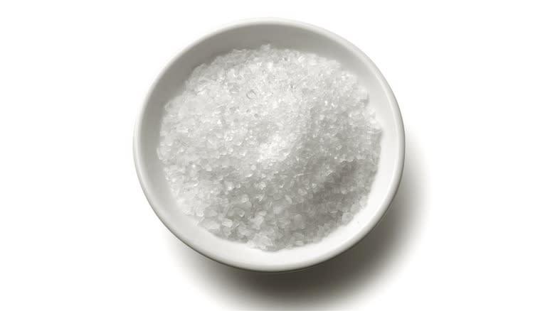 Bowl of sea salt