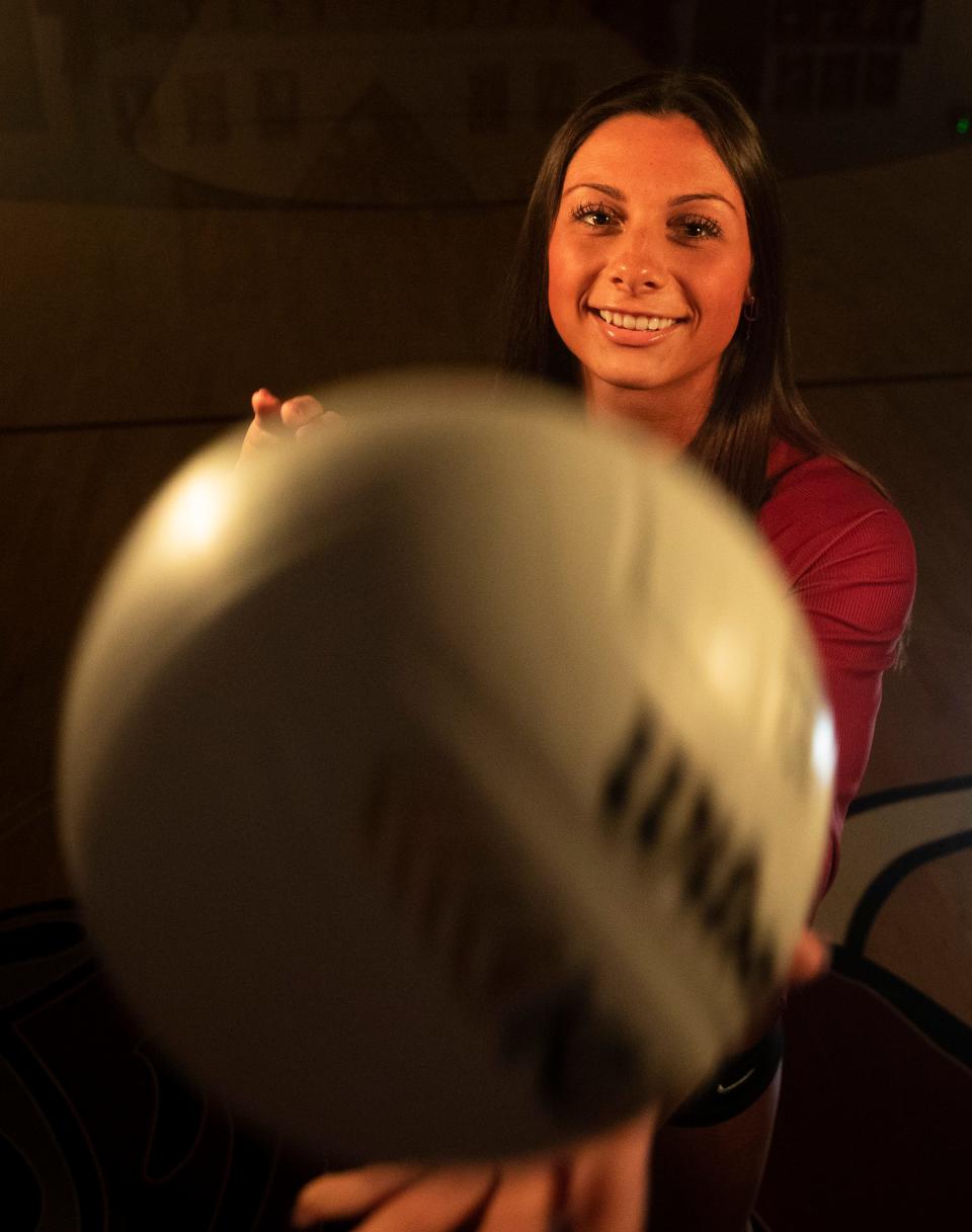 Chloe Chicoine is the 2022 Journal and Courier Volleyball Player of the Year. Photo taken, Wednesday, Dec. 14, 2022, at McCutcheon High School in Lafayette, Ind. 
