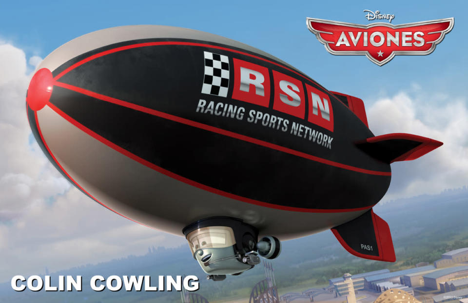 El afable dirigible Colin Cowling asistió a la prestigiosa Zeppelin Broadcasting School e inició su carrera como locutor de las Pacific Coast Balloon Races. Saltó a la fama cuando los productores de Racing Sports Network (RSN) se fijaron en su programa semanal Eye-In-The-Sky-In-Sports.