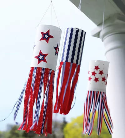 Patriotic wind socks