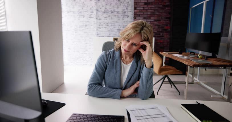 A woman thinking about a situation where she could have inherited her parent's debt.