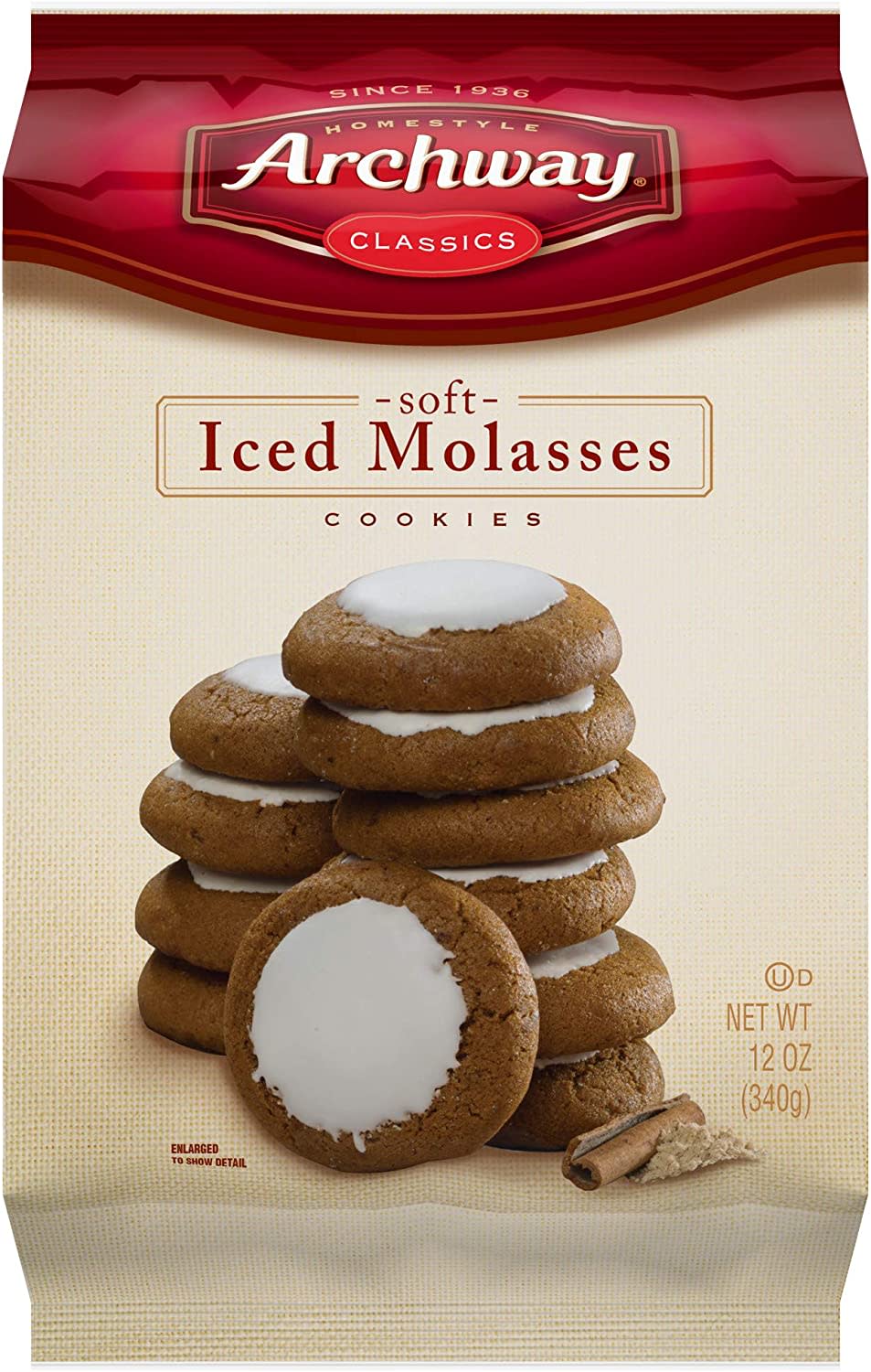 Iced Molasses Cookies