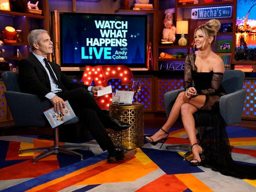 Ariana Madix and Andy Cohen on "Watch What Happens Live"