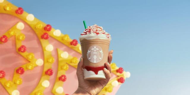 Strawberry Funnel Cake Frappuccino Is the Latest New Starbucks Drink