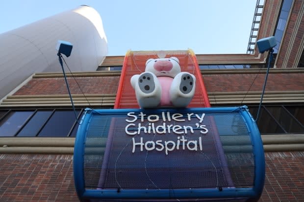 The Stollery Children’s Hospital is currently located within the University of Alberta Hospital, but a feasibility study will determine if it should be a stand-alone facility. (Peter Evans/CBC - image credit)