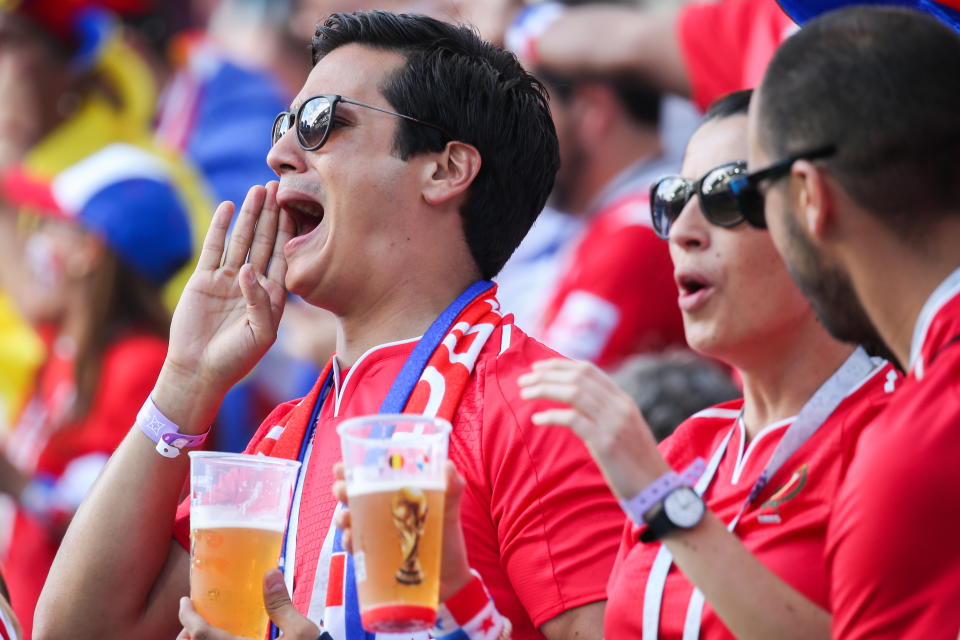 <p>Die Fans aus Panama trinken lieber Bier als Wodka. Schließlich will man bei der ersten WM-Teilnahme auch etwas mitbekommen. </p>