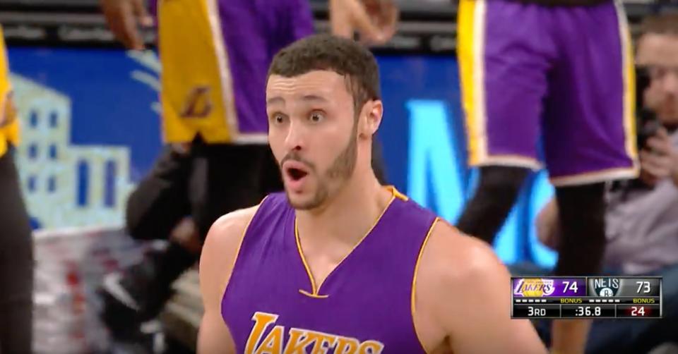 When even you can't believe you just did that. (Screencap via NBA)