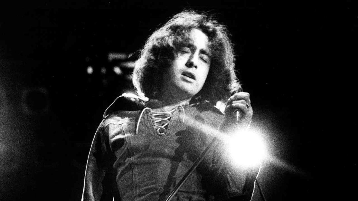  Bad Company’s Paul Rodgers onstage in the 1970s. 