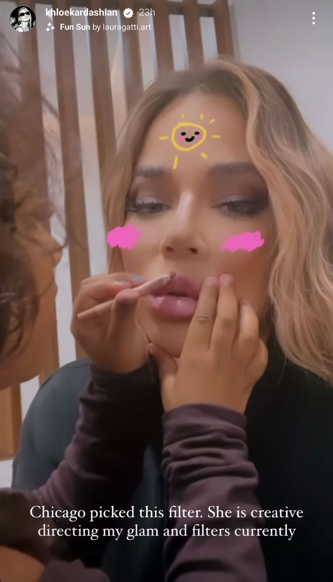 Khloé Kardashian Lets Niece Chicago West Do Her Glam in Sweet Video