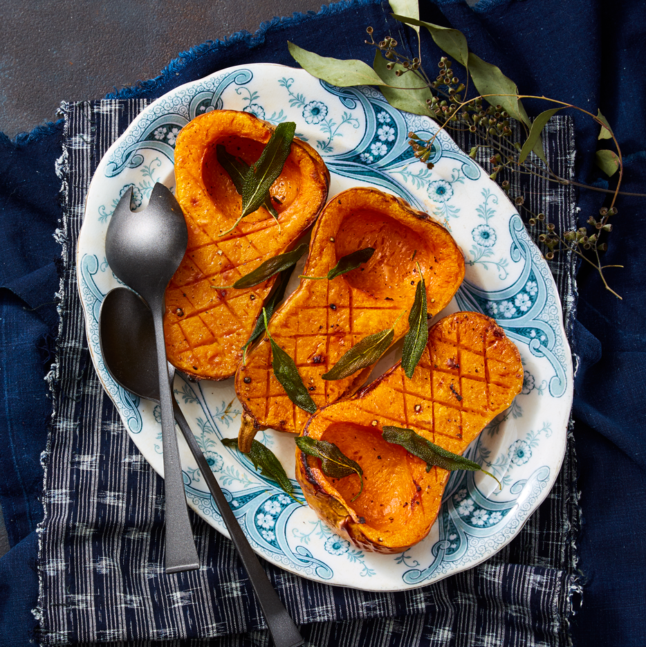 3) Roasted Butternut Squash with Frizzled Sage