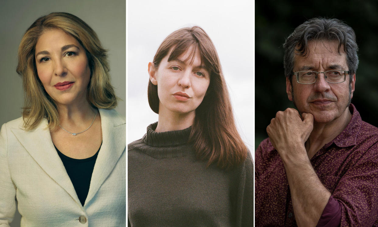 <span>Naomi Klein, Sally Rooney and George Monbiot.</span><span>Composite: Sebastian Nevols/Linda Brownlee/Guy Reece</span>