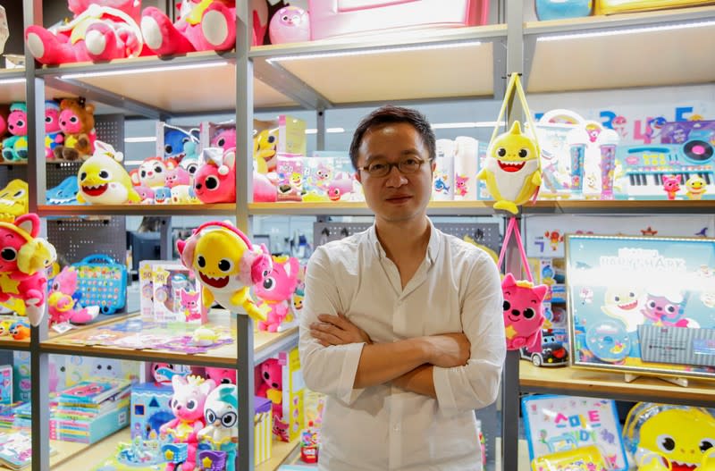 Ryan Lee, the co-founder and CFO of SmartStudy, poses for photographs at the company's office in Seoul