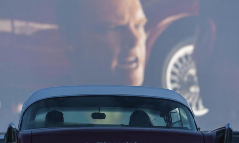 A drive-in cinema in Dresden