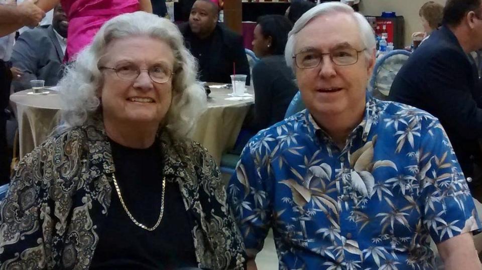 Martha and Stan Hanson at a local fundraiser for the nonprofit Champions for Champions.
