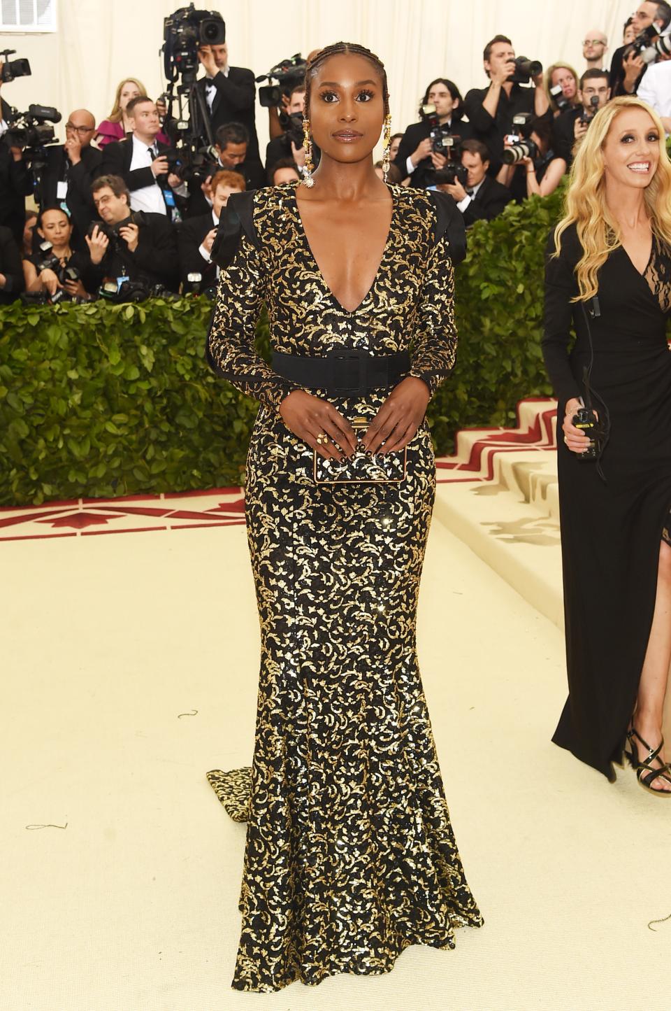 <h1 class="title">Issa Rae in Michael Kors Collection and Lorraine Schwartz jewelry</h1><cite class="credit">Photo: Getty Images</cite>