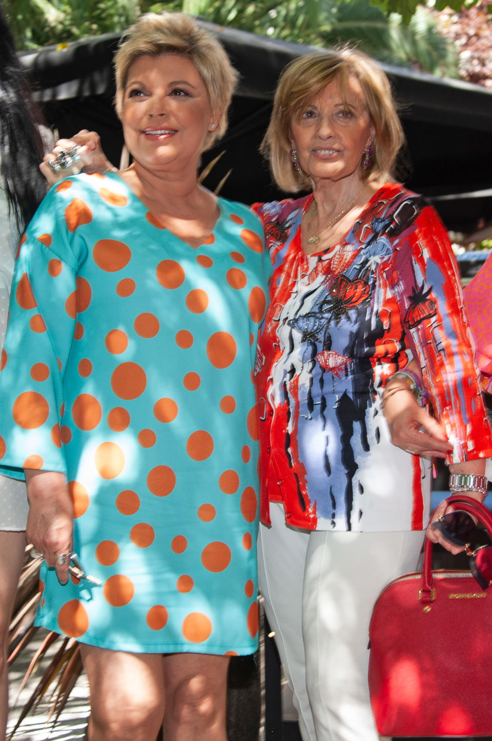 MADRID, SPAIN - JUNE 18: Terelu Campos (L) and Maria Teresa Campos (R) attends a lunch to celebrate the Maria Teresa Campos's 78th birthday on June 18, 2019 in Madrid, Spain. (Photo by Europa Press Entertainment/Europa Press via Getty Images)