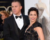Actor Channing Tatum and actress Jenna Dewan arrive at the Oscars (Credit: Getty)