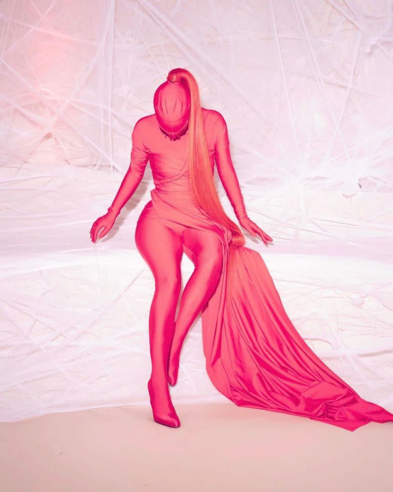 Kim Kardashians Halloween-Outfit hat im Internet für Wirbel gesorgt. Foto: Instagram/Kim Kardashian