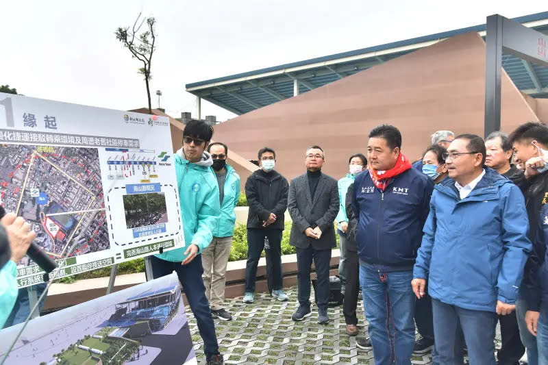 ▲侯友宜視察新北高工地下停車場。（圖 ／新北市政府提供）