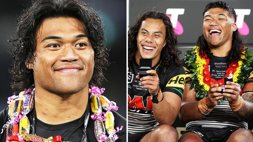 Brian To'o and Jarome Luai at the Penrith Panthers.