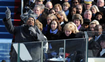 <p>Franklin performed at the Inauguration Ceremony of United States President, Barack Obama, US Capitol, Washington DC 20 January, 2009.<br>Credit: Photo by REX/Shutterstock (839708c) </p>