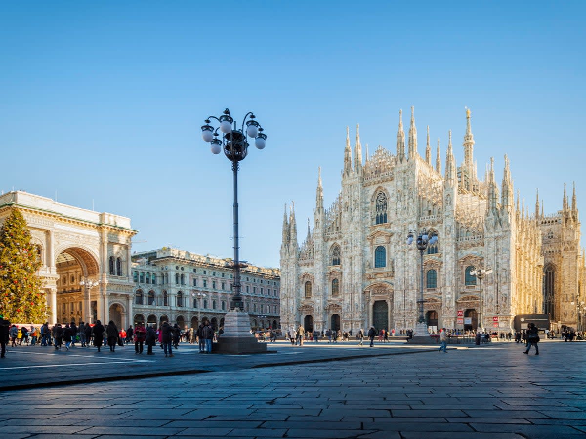 Piazza del Duomo, home to Milan Cathedral and Galleria Vittorio Emanuele II  (Getty Images/iStockphoto)