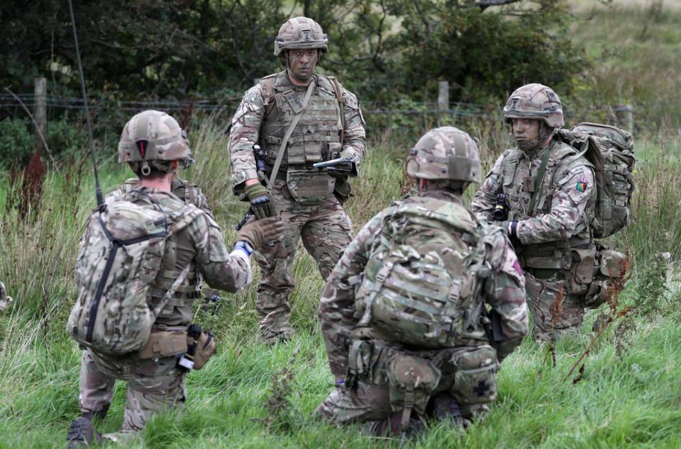 Soldiers from the Royal Scots Dragoon Guards (Andrew Milligan/PA) (PA Archive)