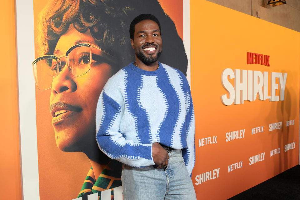 Yahya Abdul-Mateen II attends the premiere of Shirley at The Egyptian Theatre Hollywood