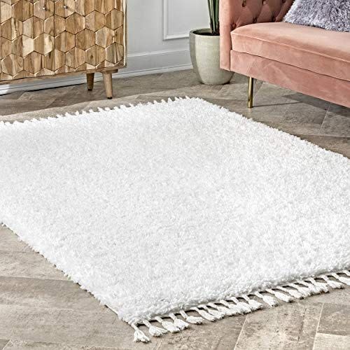 14) Neva Plush Shag Area Rug