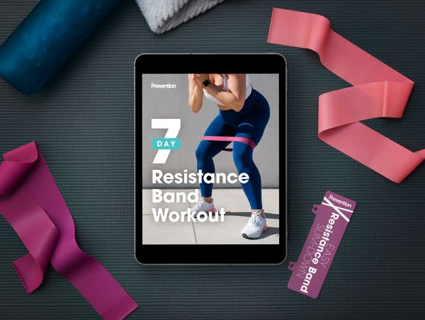 Here's How to Get Our Exclusive 7-Day Resistance Band Workout Program