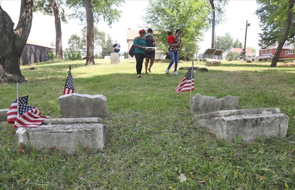 In honor of the annual commemoration of Juneteenth and the abolition of slavery, Gethsemane Cemetery in Little Ferry, was open to the public on Friday, June 19, 2020.