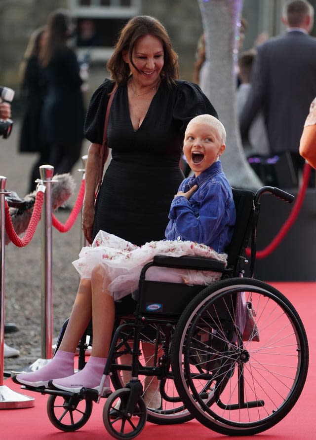 Arlene Phillips with Lily Douglas