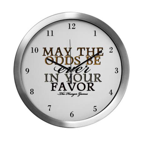 Hunger Games Quote Modern Wall Clock, $42.50